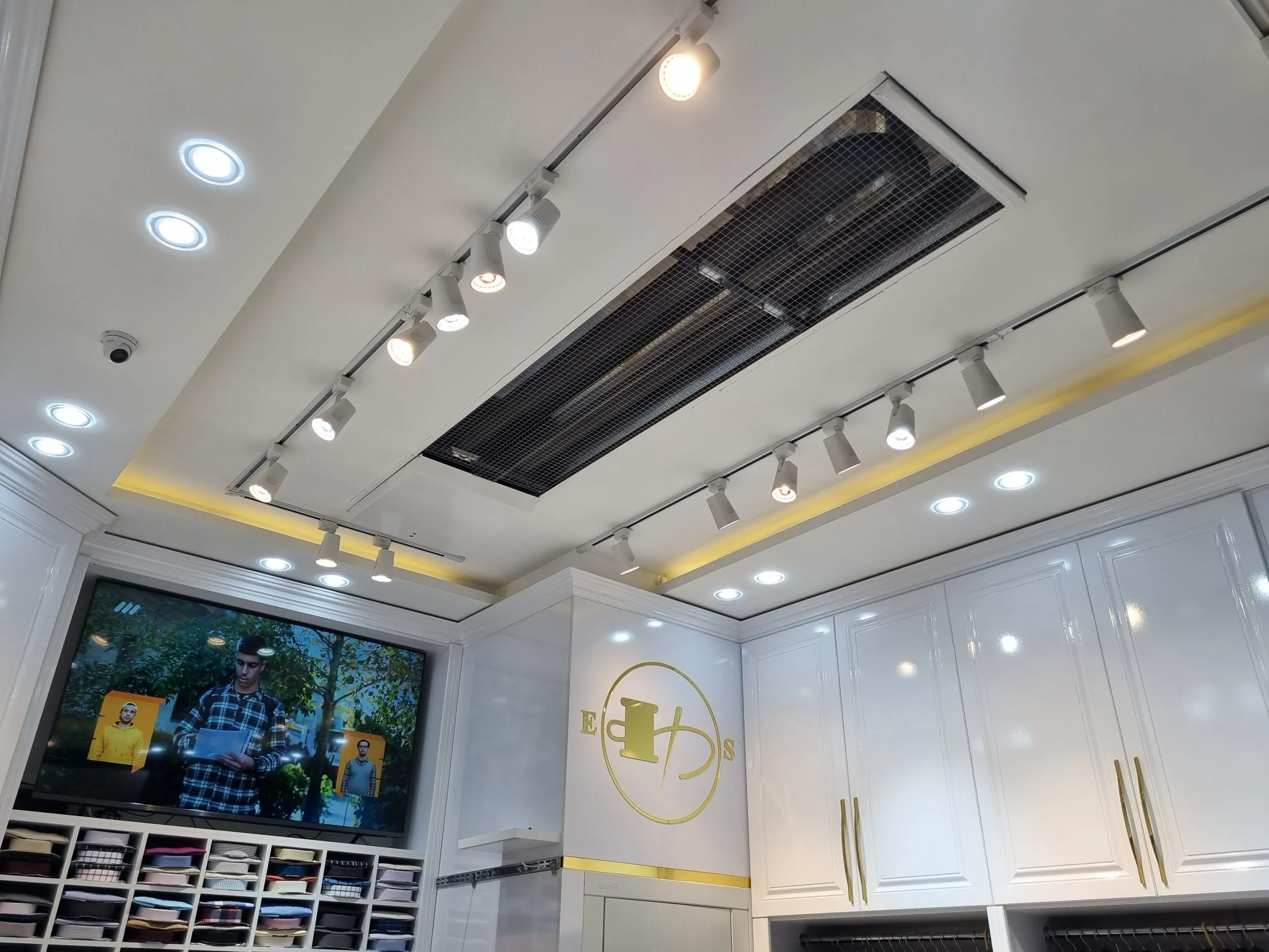 بخاری تابشی فروشگاه پوشاک دامات